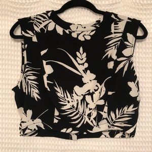June and Hudson Floral Crop Top